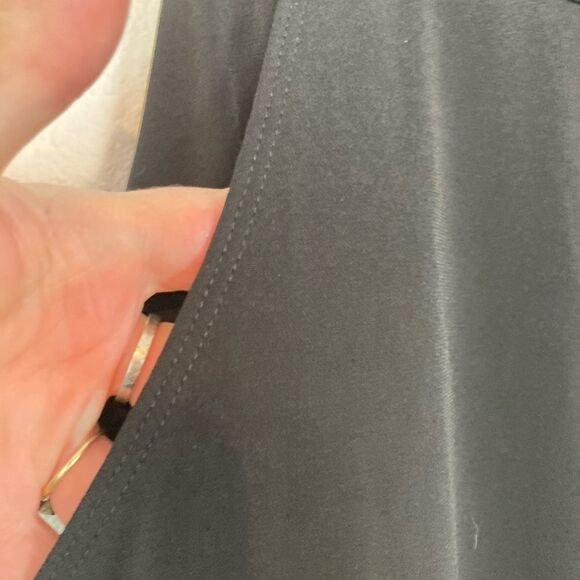 Susan Graver stretchy pull on trousers cargo pockets, elastic drawstring waist - Picture 5 of 12